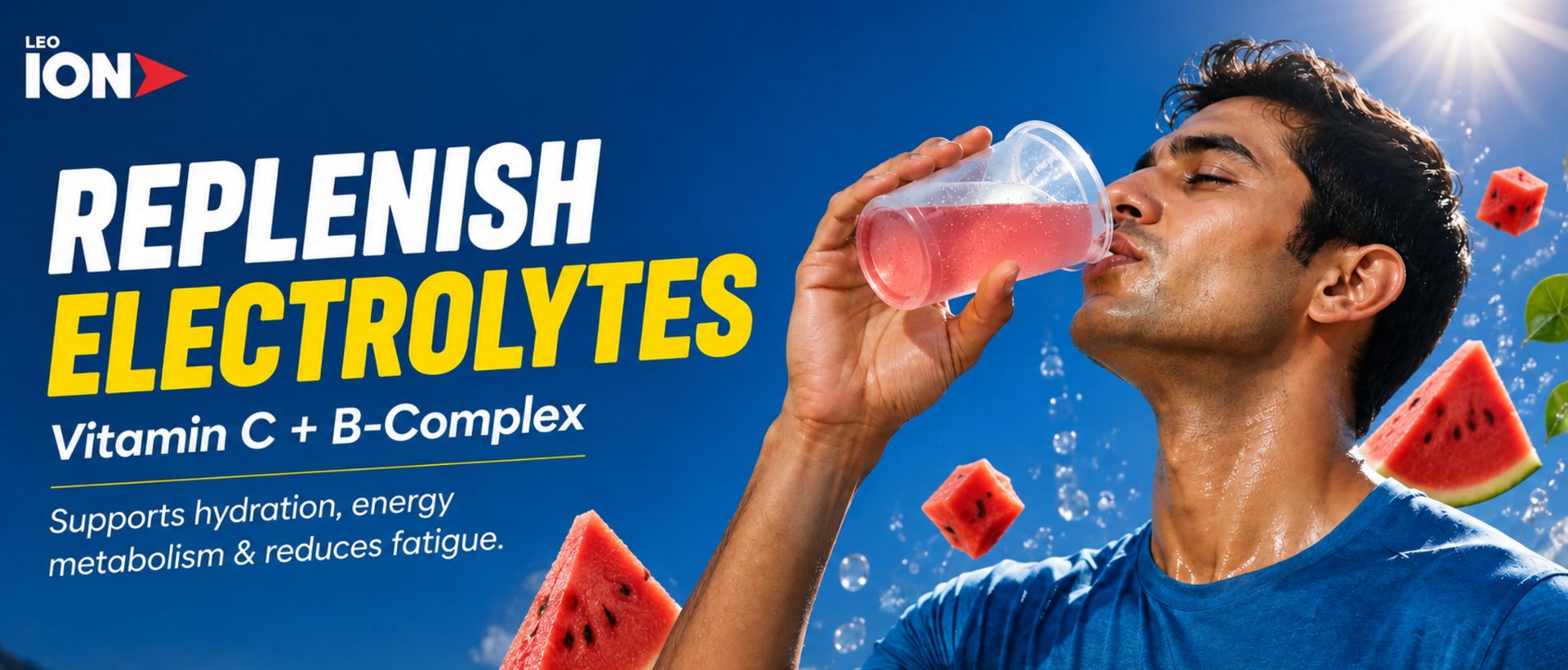 Hydro Charge Electrolytes | Watermelon | 20 Effervescent Tablets