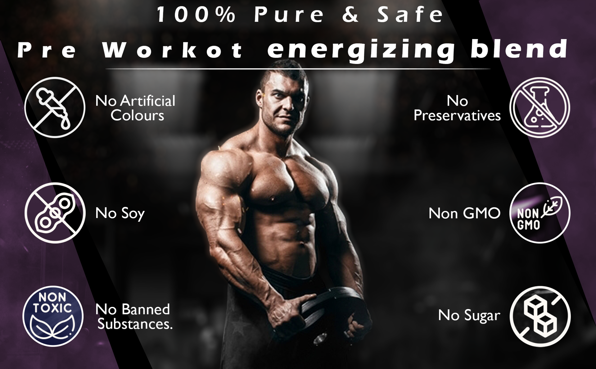 Nakpro Pre Workout Supplement with 100mg Caffeine, 1200mg Creatine Monohydrate and 1200mg Citrulline | Helps in Lean Muscle Building, Improves Workout Performance - 20 Servings (Fruit Punch, 100g)