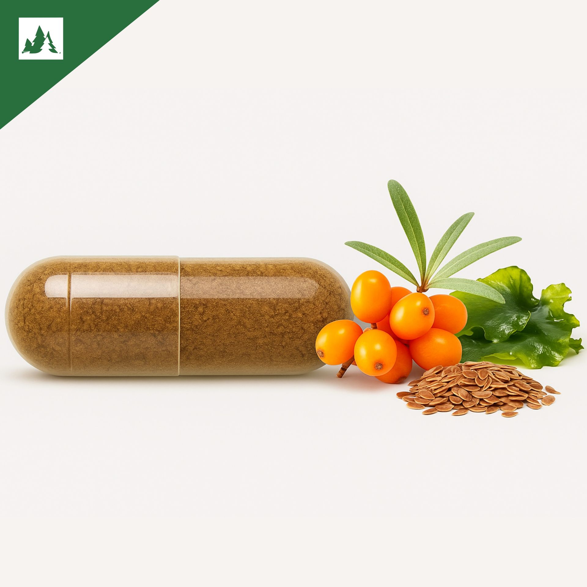 Vegan Omega-3, 6, 7, 9 Complex | 90 Capsules | Dual-Source DHA (Algal DHA 10% & Veg DHA 98%) with Veg EPA 98% | Sea Buckthorn Extract 10X & Flaxseed Extract 10X | 1000mg Per Serving