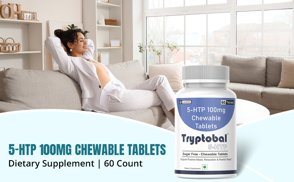 5-HTP (LeeWell) 100mg Chewable Tablets- 60 Tablets