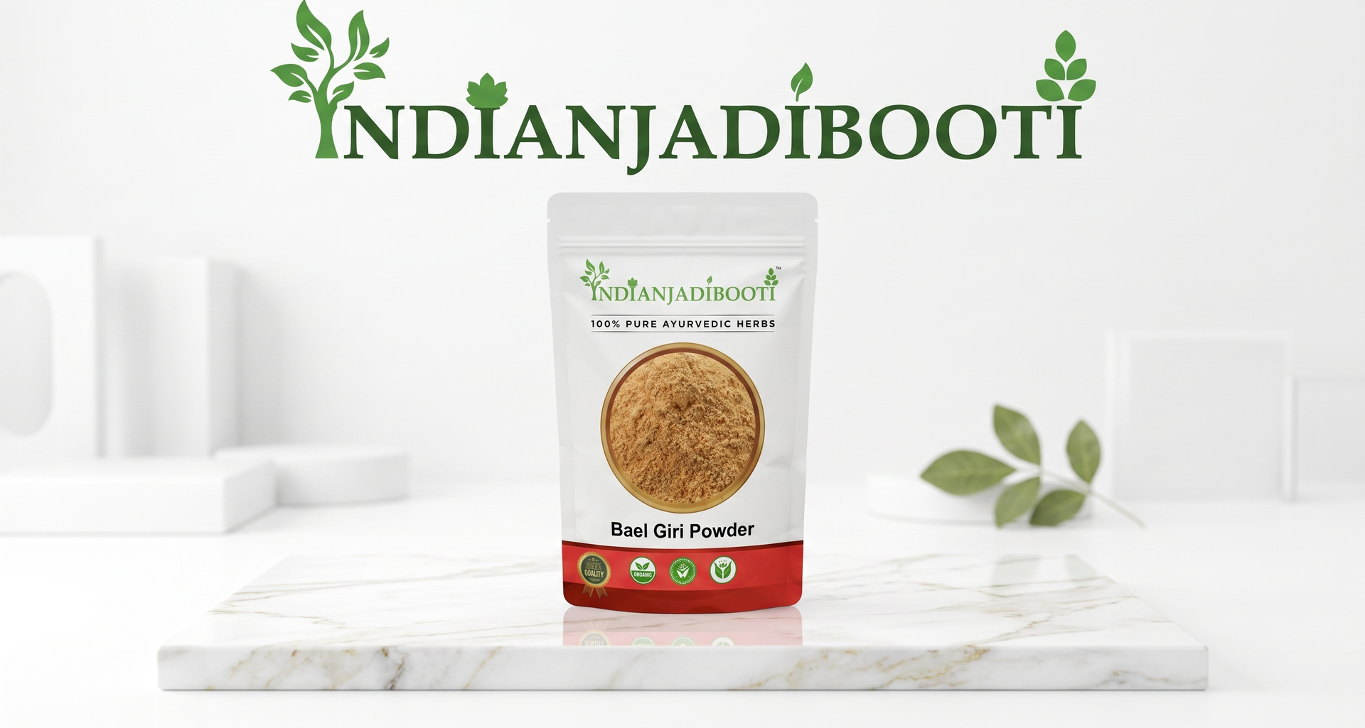 IndianJadiBooti Bael Pulp Powder | Stone Apple (Aegle Marmelos) | Natural Gut Cooler & Digestion Regulator | Ideal for Summer Sharbat, IBS & Stomach Acid | Wood Apple Fruit | 900g Pack of 3 (Total 2700g)