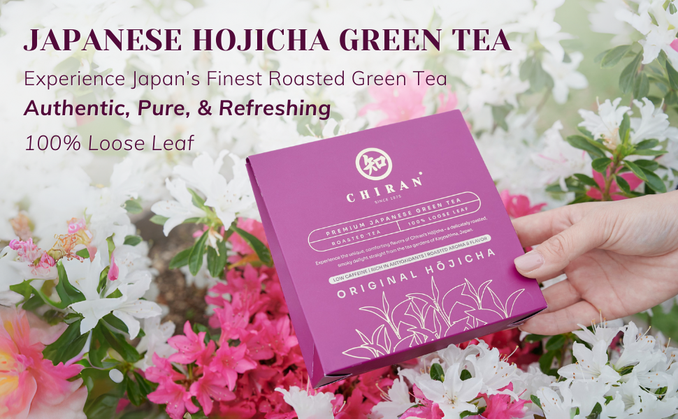 CHIRAN Hojicha Roasted Green Tea — Award-Winning Loose Leaf 50g (~25 Cups) | By Grade 6 Tea Master | Low Caffeine | Imported from Kagoshima, Japan