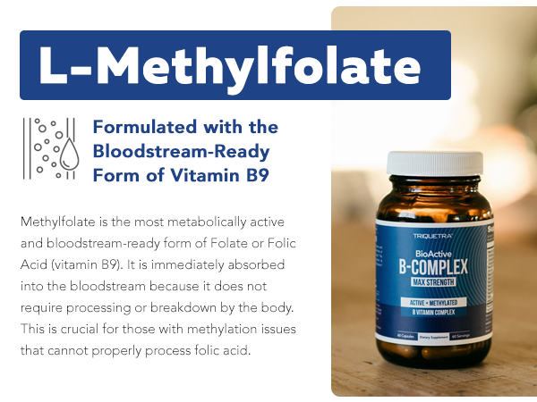 BioActive B Complex, Bloodstream Ready & Methylated, Complete 8 B-Vitamins