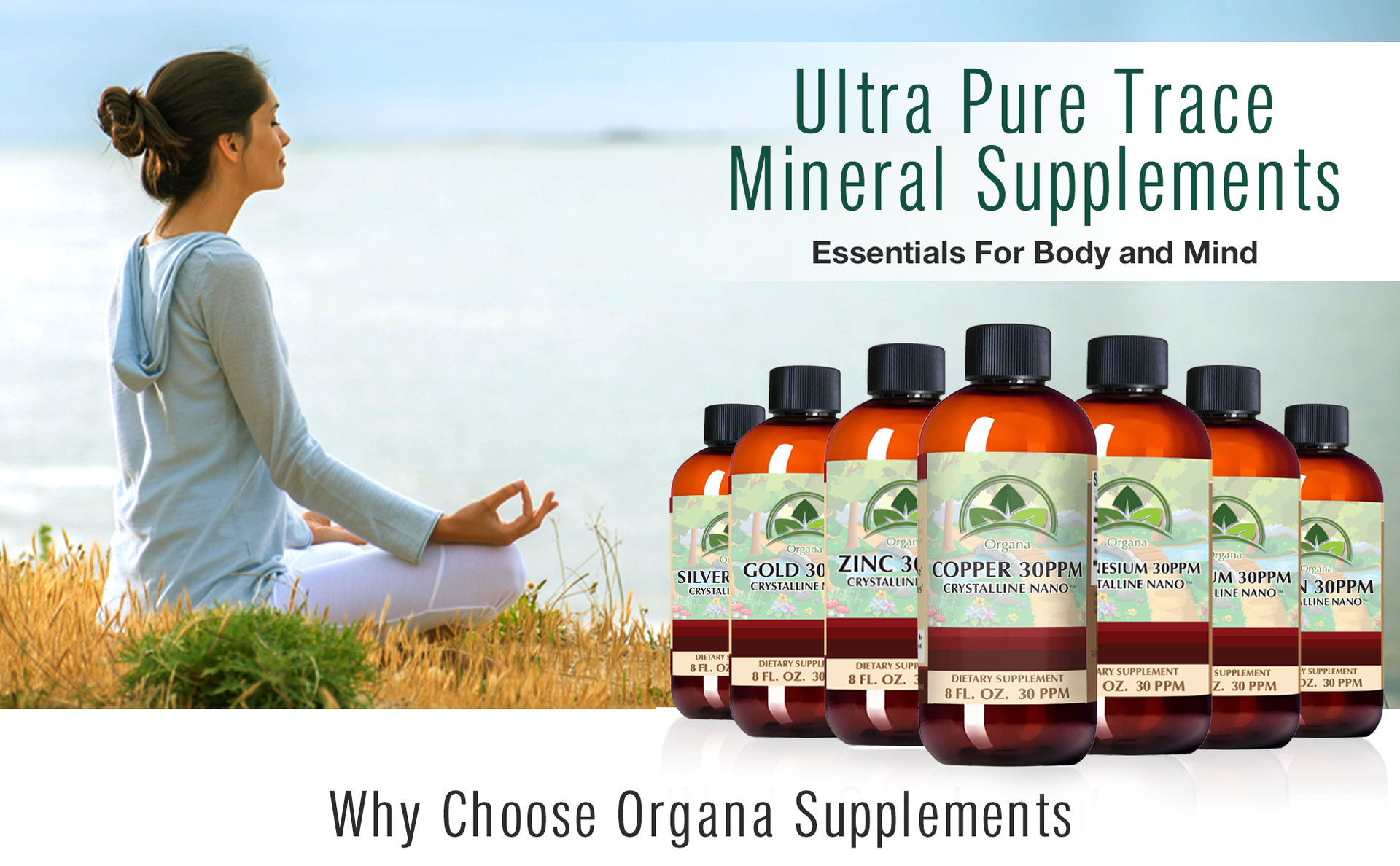 Organa Crystalline Nano Colloidal Silver - Ultra Pure Silver Liquid for Immune Support - Ultimate Bio Active Supplement Solution - Plata Coloidal - 1 Gallon (128 Ounces) - 30 PPM