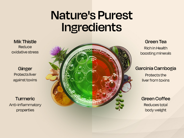 Auric Liver Detox & Get Slim Combo 80 Tablets Each with 10 Ayurvedic Herbs | Clinically Researched Therapeutic Ingredients