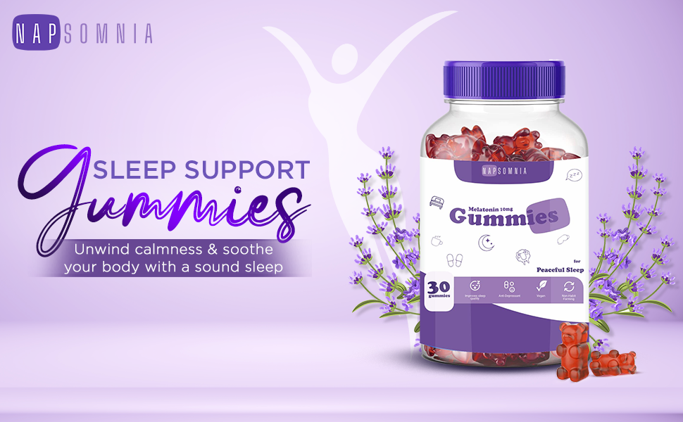 Sleep Melatonin Gummies 10mg - Fall Asleep Fast & Wake Up Regenerated Gummies, Non-Addictive and No Next-Day Drowsiness, Black Current Flavor Sleeping Gummies for Deep Sleep (30 Count)