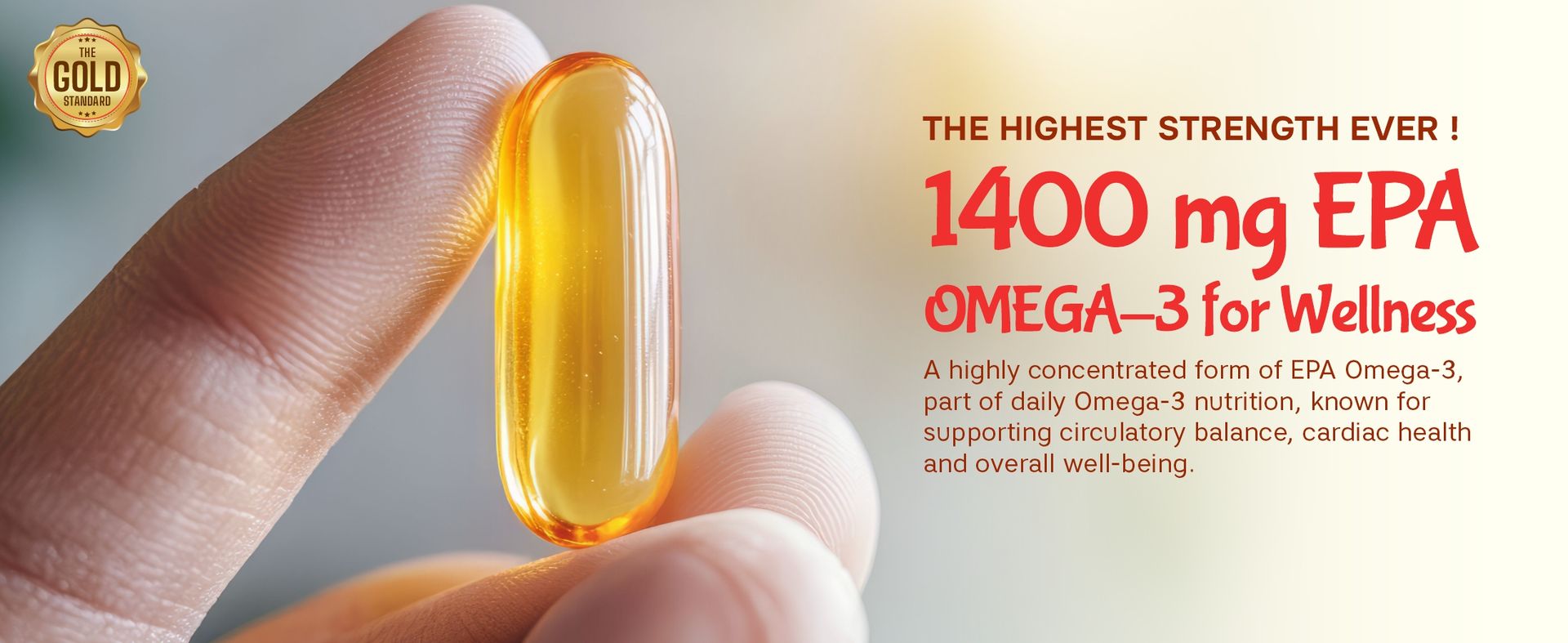 Bliss Welness 8X Strength Omega 3 Fish Oil Capsules | Highest Active Omega-3 Concentration - 3000mg Fish Oil Supplement with 1400mg EPA & 1000mg DHA for Men & Women | Muscle, Heart, Brain, Eyes, Skin & Joints Health Support | No Fishy Burps, Mercury Free | 60 Softgel Capsules