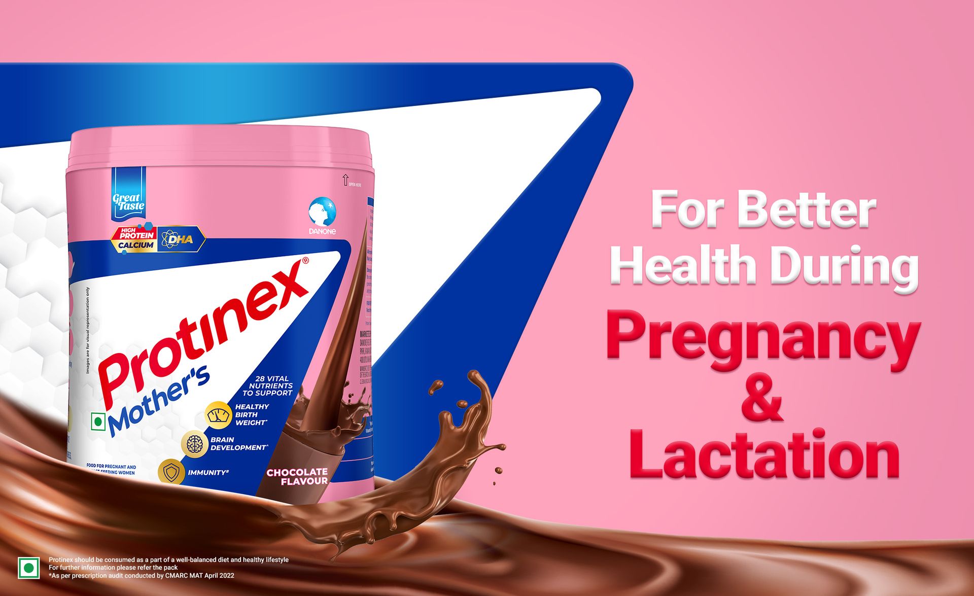 Protinex Mother'S Nutritional Mix - (Chocolate Flavor,400 Gms,Jar) With 28 Vital Nutrients To Support Healthy Birth Weight,Brain Development & Immunity,Soy,16 Servings