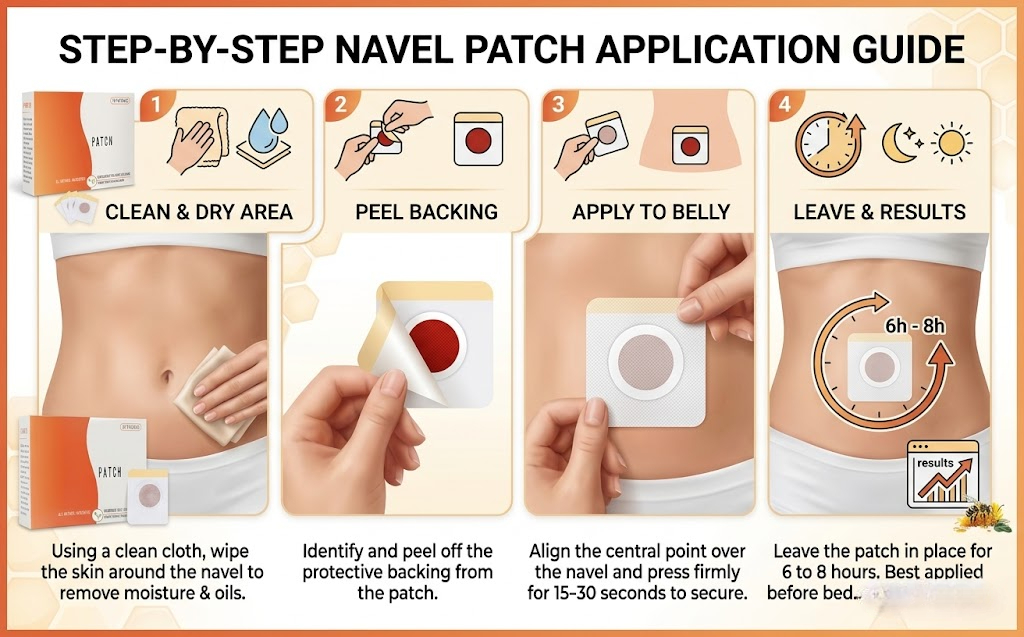 Natural Belly Button Patches, 20 Count