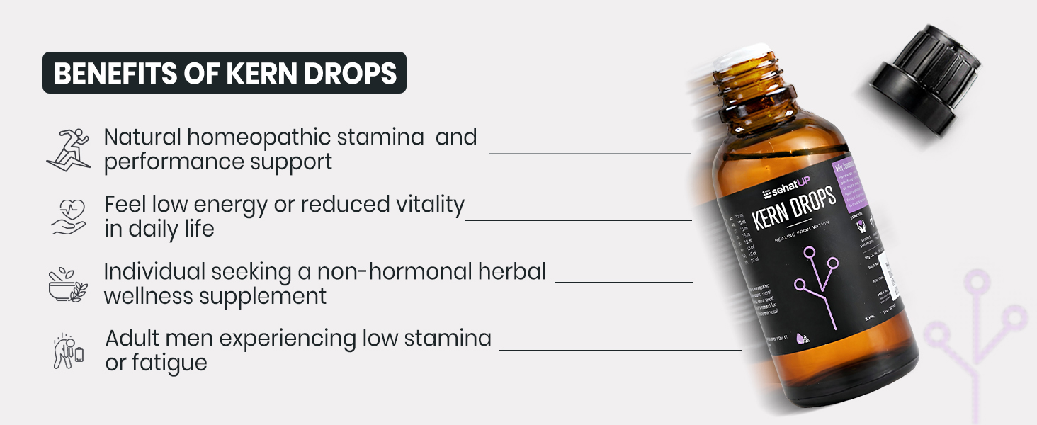 Kern Drops 30ml | Homeopathic Vitality | Male Wellness Support