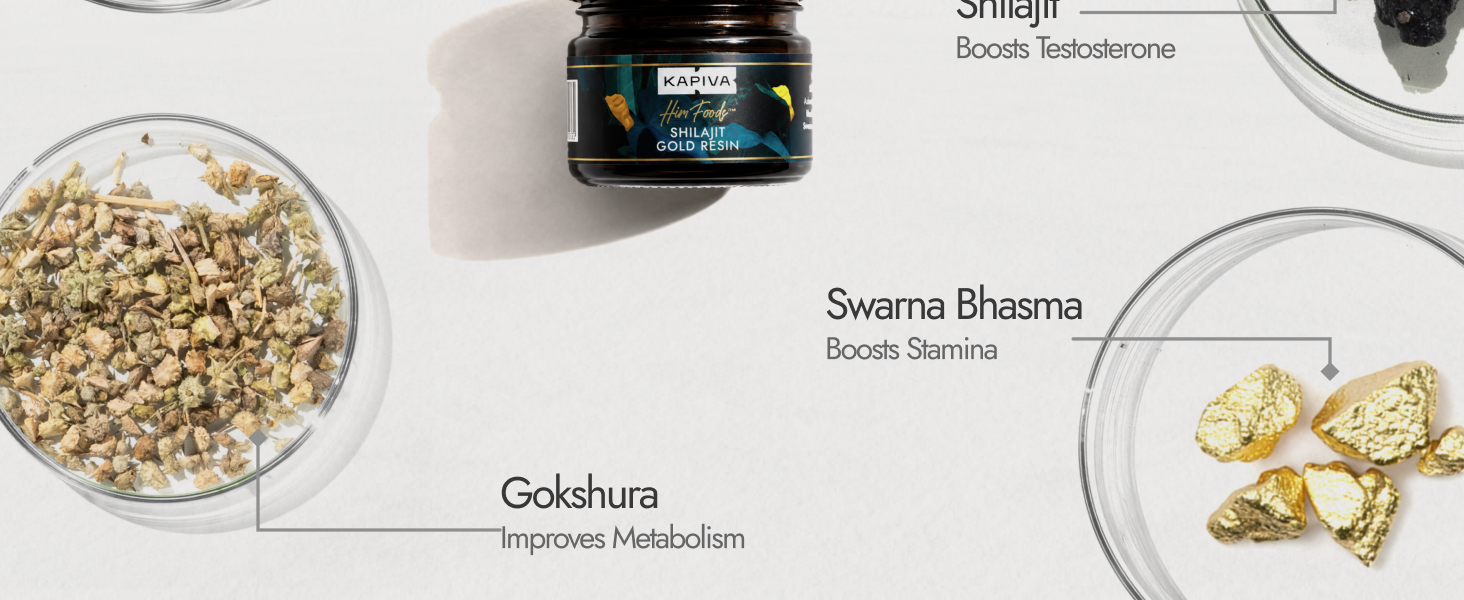 Kapiva Shilajit/Shilajeet Gold Resin - 40g | Super Saver Pack | 500mg/Serving | 80 Servings | Boost Muscle Growth & Stamina | Contains 24 Carat Gold | 100% Ayurvedic