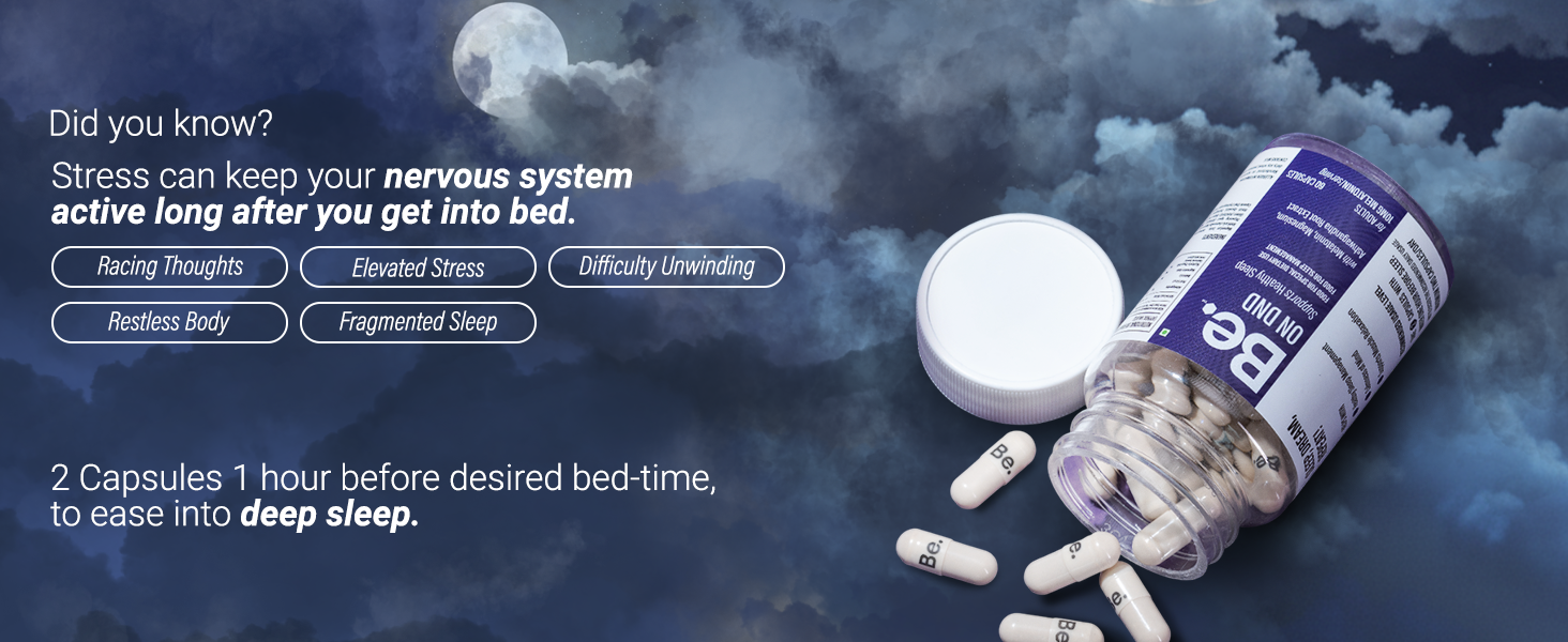 Be Wellness ON DND Natural Sleep Supplement, 20 Capsules - Travel Pack