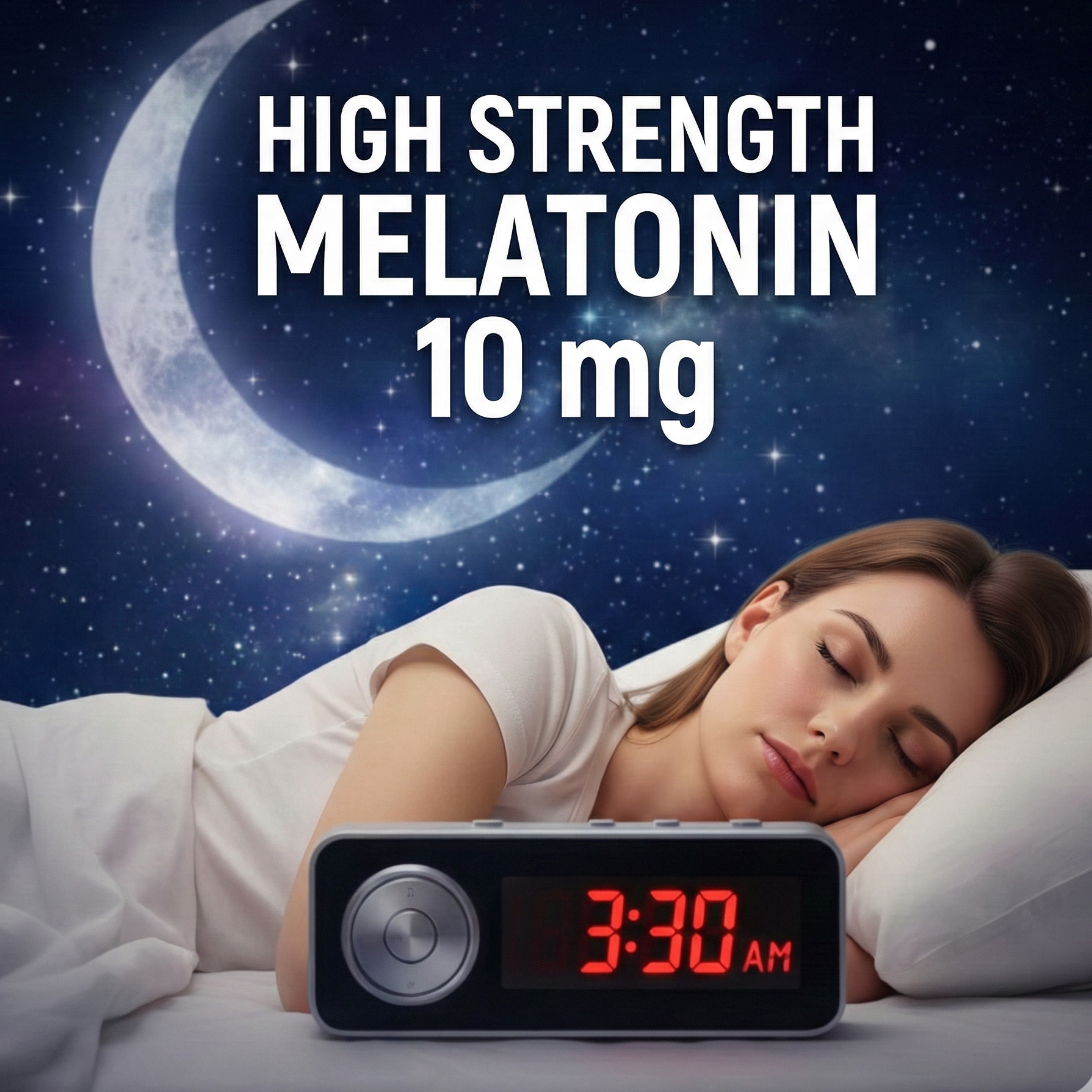 Suplee Melatonin 10mg (60 Tablets) with L-Theanine, Magnesium Glycinate & Vitamin B6 - Night Time Sleep Support Supplement - Helps with Deep Sleep & Mental Relaxation - Non-Habit Forming