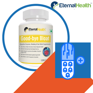 EternalHealth Good-bye Bloat Digestive Enzymes Supplement, 120 Capsules