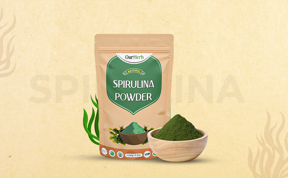 Spirulina Powder (100g | 3.5 oz) | For Men & Women | Natural Superfood | Support Digestion & Skin health | Rich in Protein, Vitamins & Minerals | Boost Energy & Immunity.