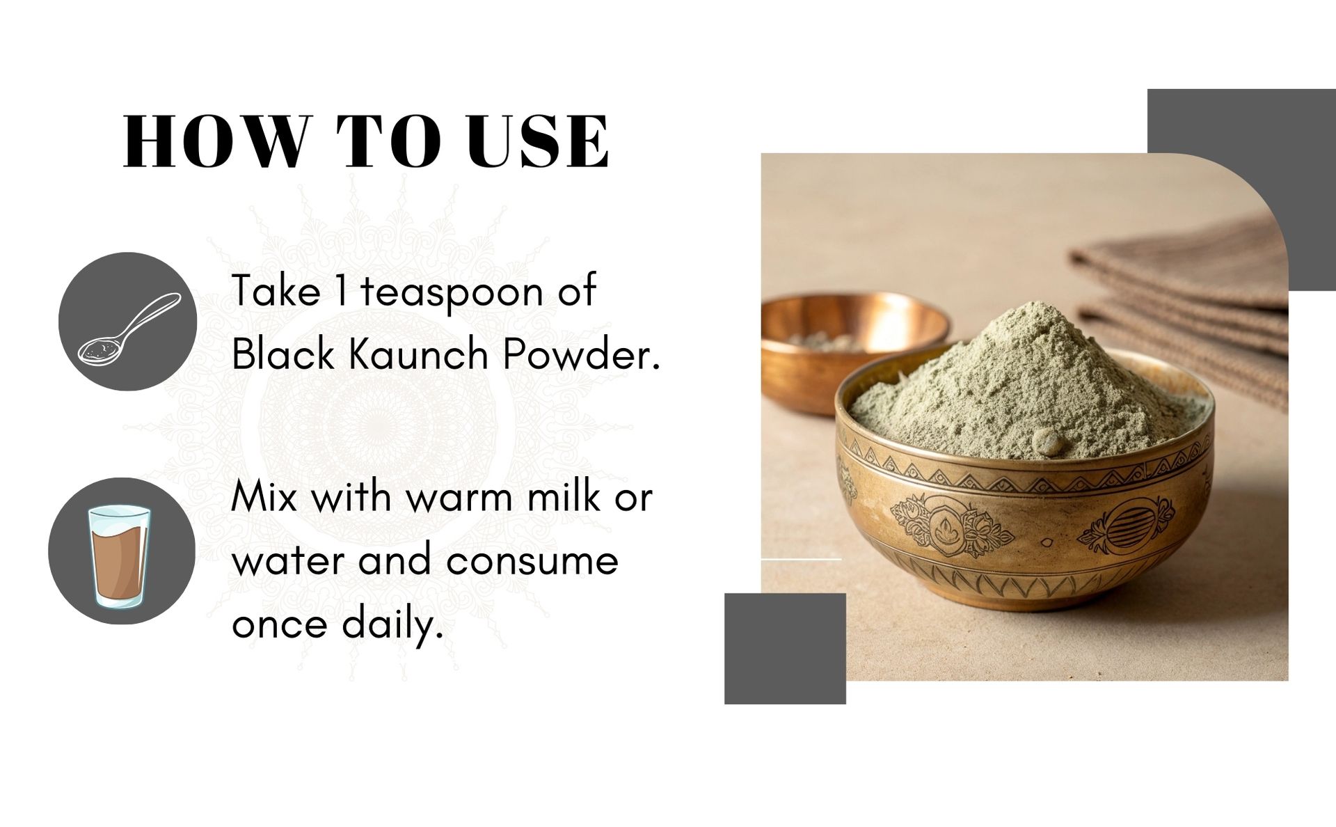 Atrika Black Kaunch Seeds Powder 150g | Kala Kaunch Beej Powder (Alkushi) | Pure Herbal Powder for Daily Wellness, Vitality & Strength | For Men & Women