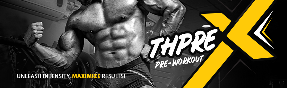 Healthfarm Thpre X Pre Workout Powder| Sports Nutrition Supplement for Men & Women - For Working Out, Hydration, Mental Focus & Energy - 20 Servings (250G, Blackberry Lemonade)