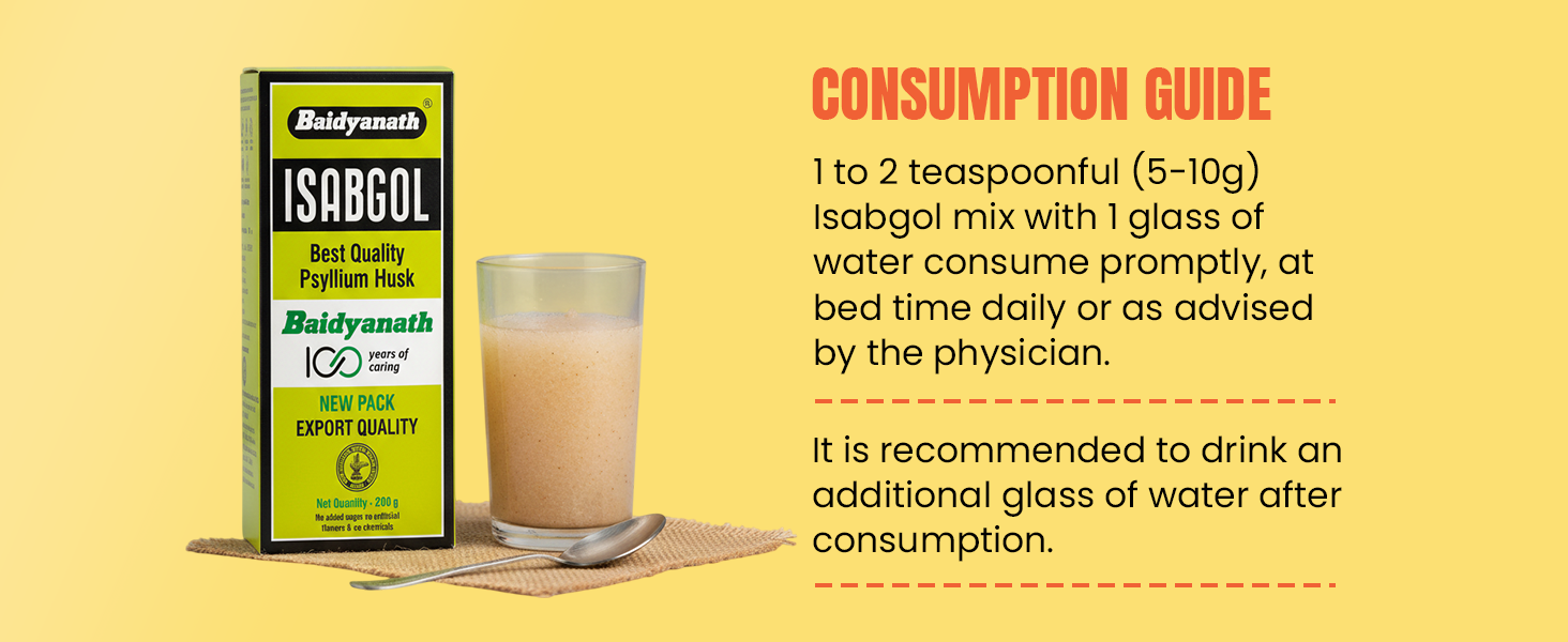 Baidyanath Asli Ayurved Isabgol Psyllium Husk 350g| 100% Natural Fiber for Digestive Health | Helps Relieve Constipation | Sugar-Free, No Preservatives | Non-Habit Forming | Isabgol for Gut Cleanse & Regularity