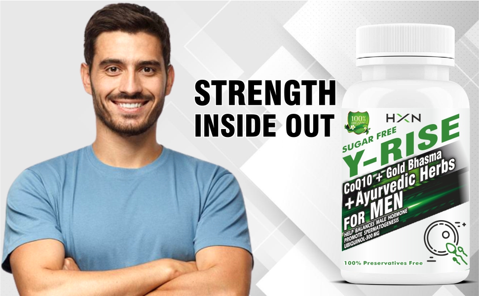 HXN CoQ10 Supplement 300mg for Men – Coenzyme Q10 with Alpha Lipoic Acid & Piperine Extract for Heart Health, Energy & Antioxidant Support – 30 Capsules