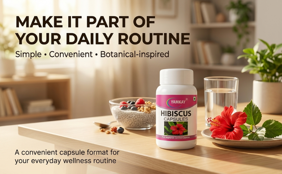 Hibiscus Flower Capsules 500Mg - 100 Veg Capsules