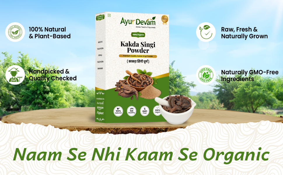 Kakda Singi Powder | Kakra Singhi Ayurvedic PowderKakda Singi PowderPistacia Integerrima PowderPure and Natural | काकड़ा सिंगी चूर्ण (100 Gram)