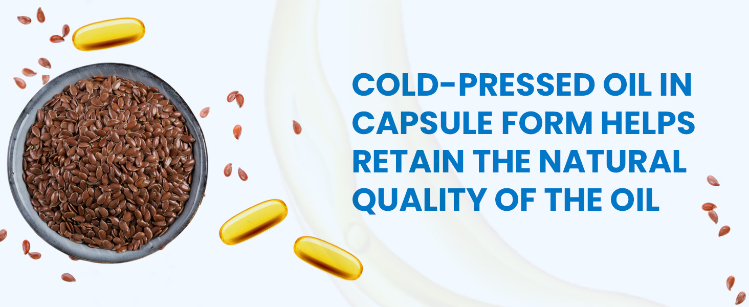 Carbamide Forte Cold Pressed Organic Flaxseed Oil Omega 3 6 9 Capsules (1000mg) - 120 Capsules (Pack of 3)