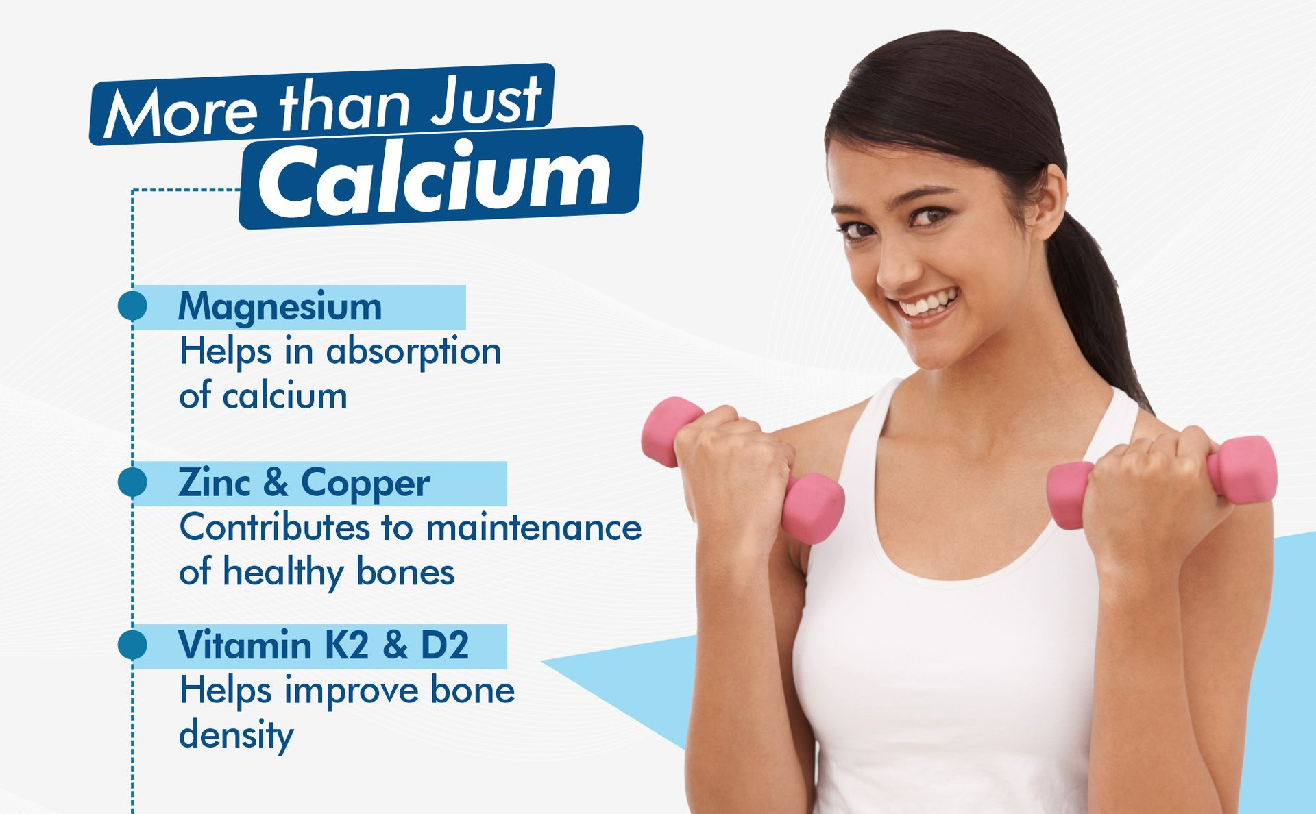 Fytika Strong Bones (Pack of 2) - 120 TABS | Calcium 1000mg + Vitamin D3 400IU Supplement with Magnesium, Zinc,Coper & Vitamin K2 for Complete Bone, Joint & Muscle Health - Women and Men