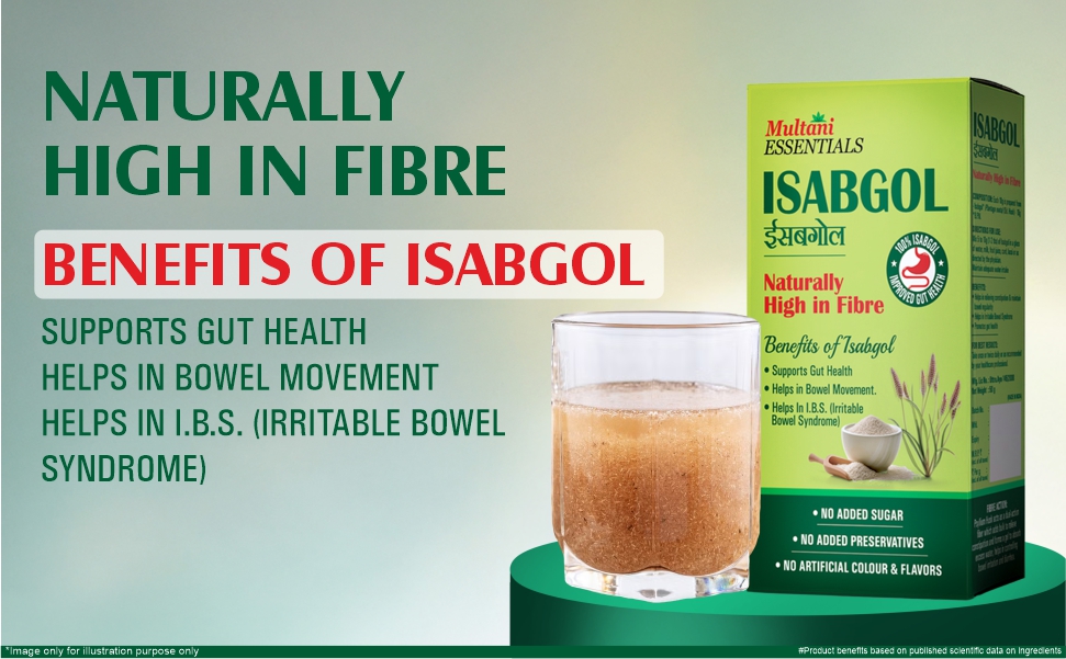 Multani Essentials Isabgol | Psyllium Husk Powder - 100gm (Pack of 3) | For Gut Health And Irritable Bowel Syndrome | Effectively Relieves Constipation | Fibre Supplement For Digestion | Chemical Free | No Added Sugar Or Artificial Flavour