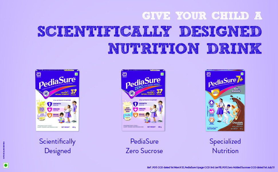 Pediasure 7+ Specialized Nutrition Drink Powder for Growing Children Vanilla Flavour 800g