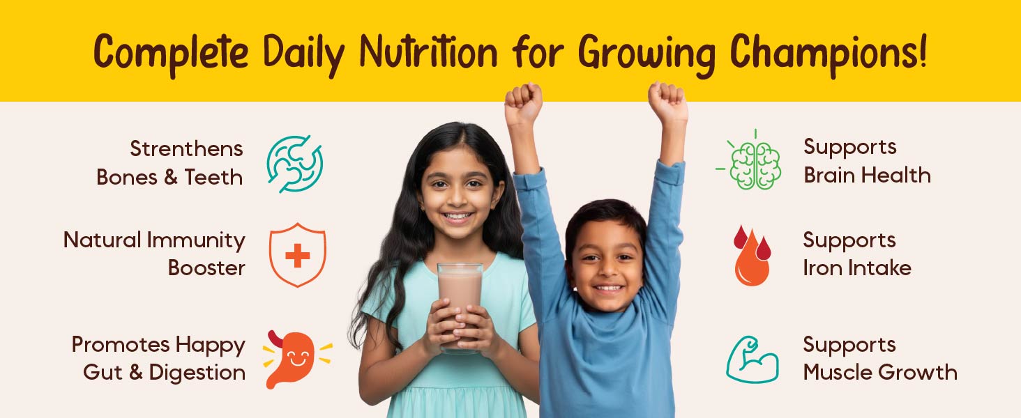 Tiggle Junior Kids Protein Powder - 350g, Everyday Chocolate Milk Mix