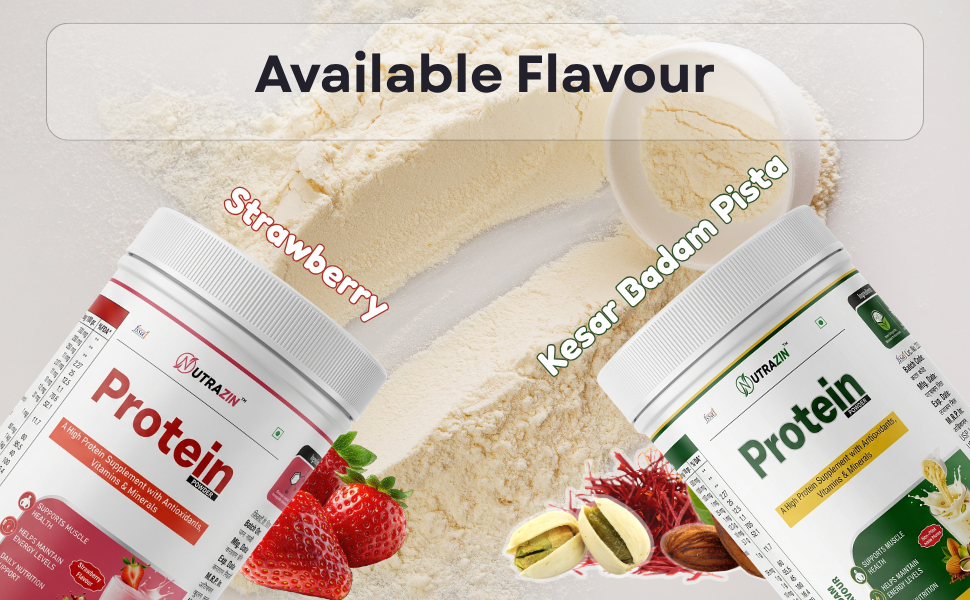 Protein Powder | Kesar Badam Pista Flavour | High Protein Supplement with Vitamins, Minerals & Antioxidants | Daily Nutrition Support | 200 g