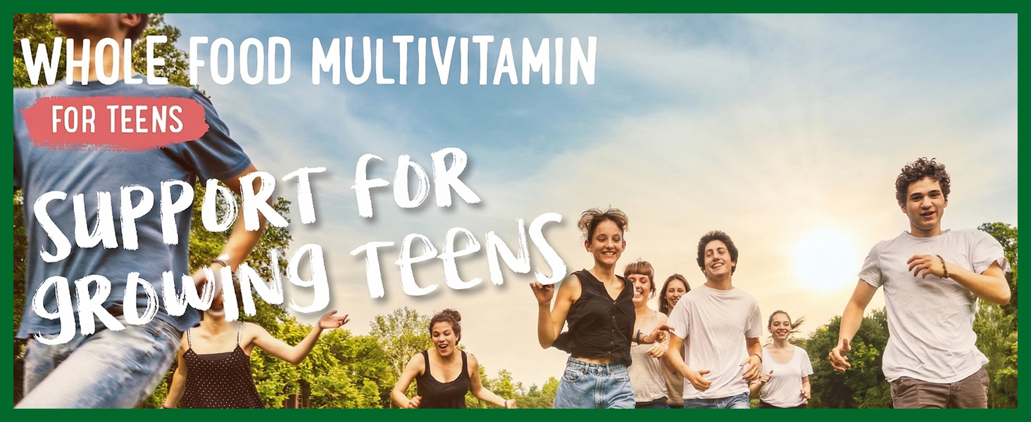 NATURELO Multivitamins for Teenage Girls/Boys, 120 Capsules