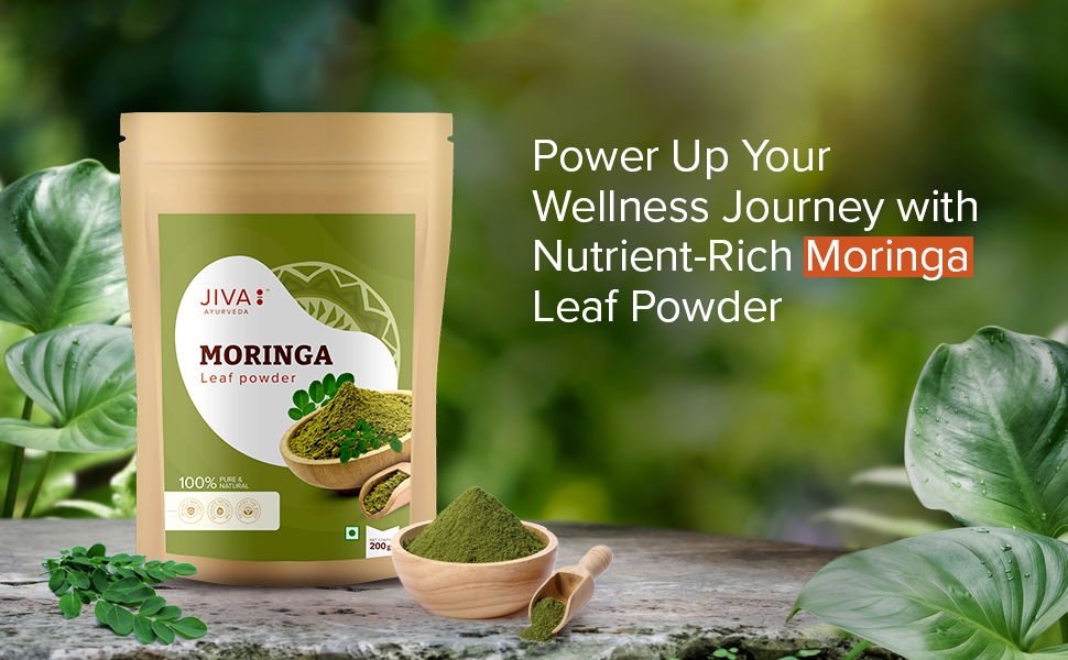 Jiva Moringa Tablets | Boosts Immunity, Energy & Digestion | Supports Heart Health, Skin & Hair | 100% Ayurvedic & Organic - 60 Tablets (Pack Of 1)