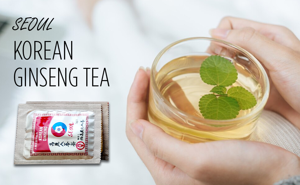 SEOUL Imported & Orignal korean ginseng tea | Ginseng roots granuals, Sugar | Modern taste | 3g X 30bags (90g) Pack