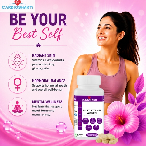 Cardio Shakti Daily Women Nutrition Formula | Multivitamin & Mineral Supplement