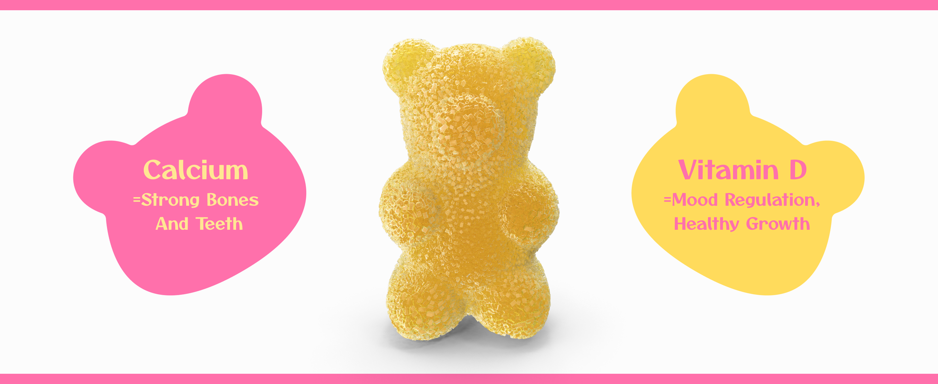 Kids Calcium & Vitamin D Gummy | 60 Gummies | For Healthy Bones, Stronger Teeth, and Growth | Vegan, Delicious Mango & Strawberry Flavor