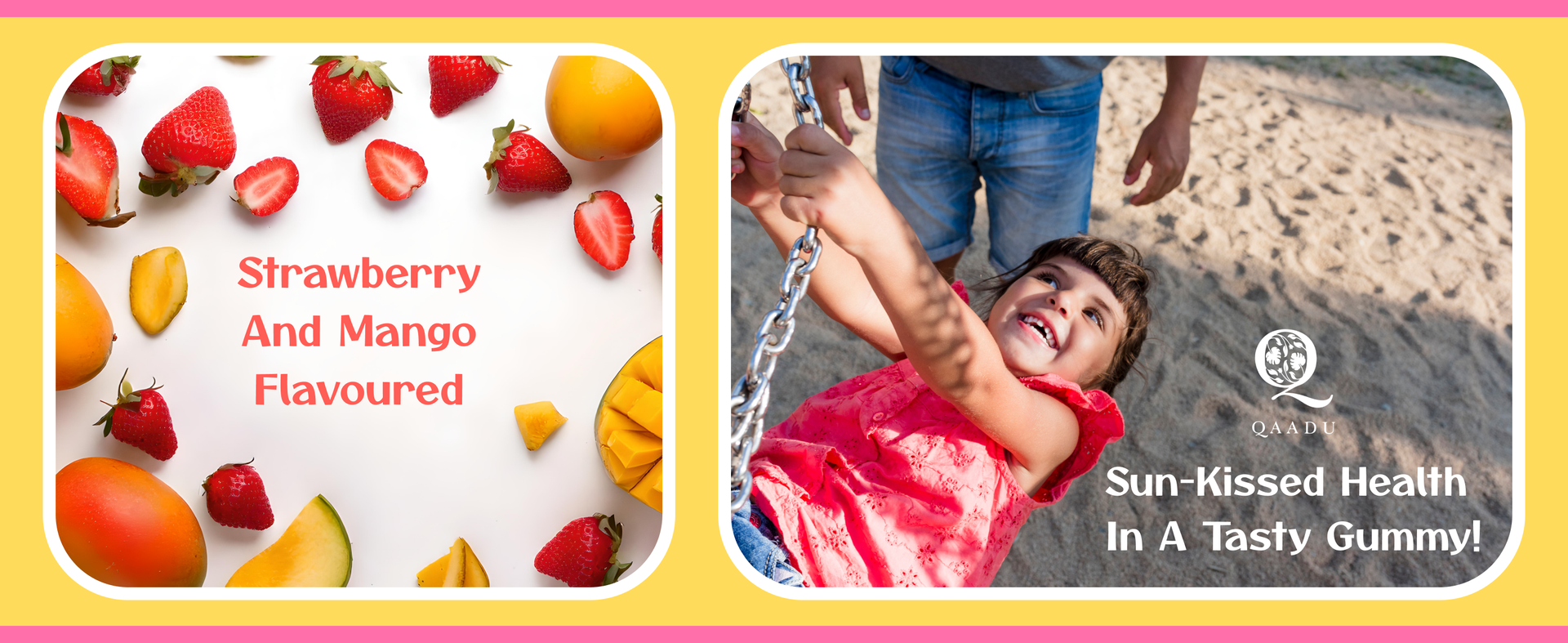 Kids Calcium & Vitamin D Gummy 2 pack| 60 X 2Gummies | For Healthy Bones, Stronger Teeth, and Growth | Delicious Mango & Strawberry Flavor | Certified Vegan by the Vegan Society of UK