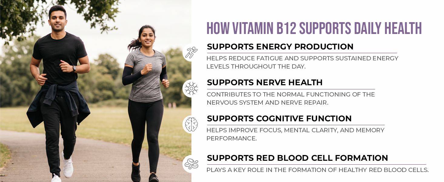 Cureveda Liposomal Vitamin B12 1500 mcg Tablets, 90 Count