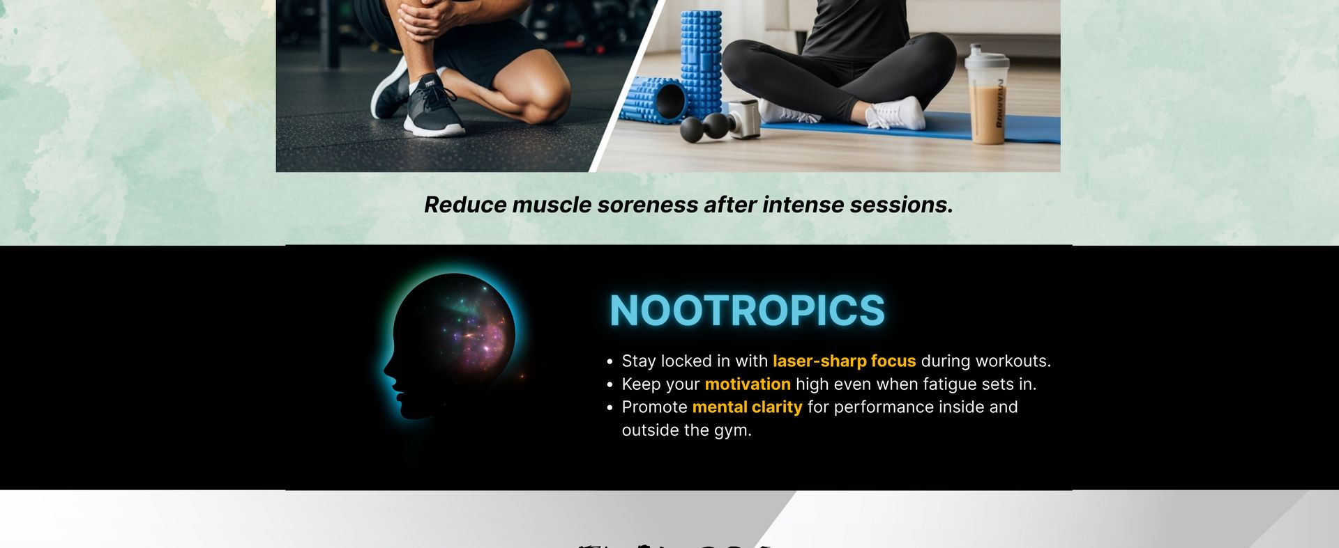 FORMULA EAA+NOOTROPICS 2:1:1 With | EAAs + BCAAs Powder | Muscle Recovery, Strength, Muscle Building, Endurance | 5G Essential Amino Acids + Electrolytes | 20 Servings (100gm, Orange)