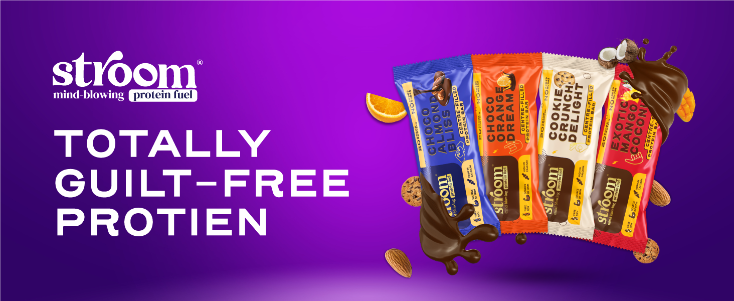 STROOM Protein Bar | Choco Almond Bliss | Pack Of 5 Bars
