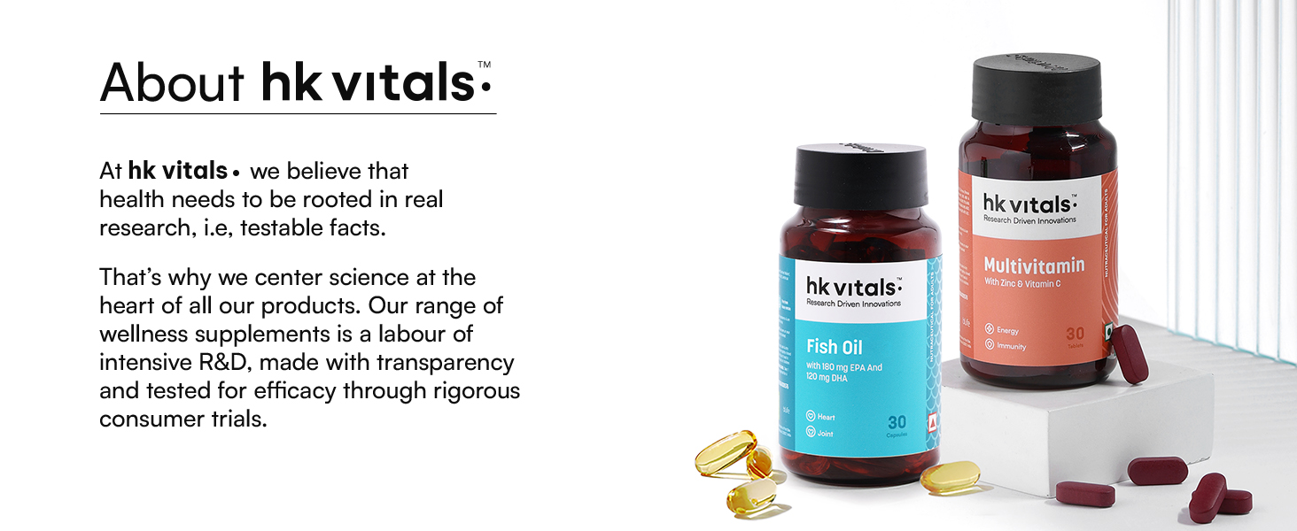 hk vitals Fish Oil & Multivitamin, 2 x 30 Tablets + Shaker 650ml