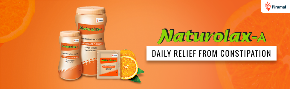 Naturolax-A Isabgol Powder |300g - Pack of 2| Psyllium Husk Powder | Non-Habit Forming Isabgol - Ayurvedic Formula| Fiber Supplements for Digestion| Effectively Relieves Constipation|Orange Flavoured