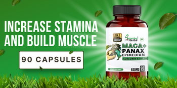 Humming Herbs Maca with Panax Ginseng Supplements 7200mg | Maca Root Extract Powder | Increase Stamina and Build Muscle - 90 Capsules