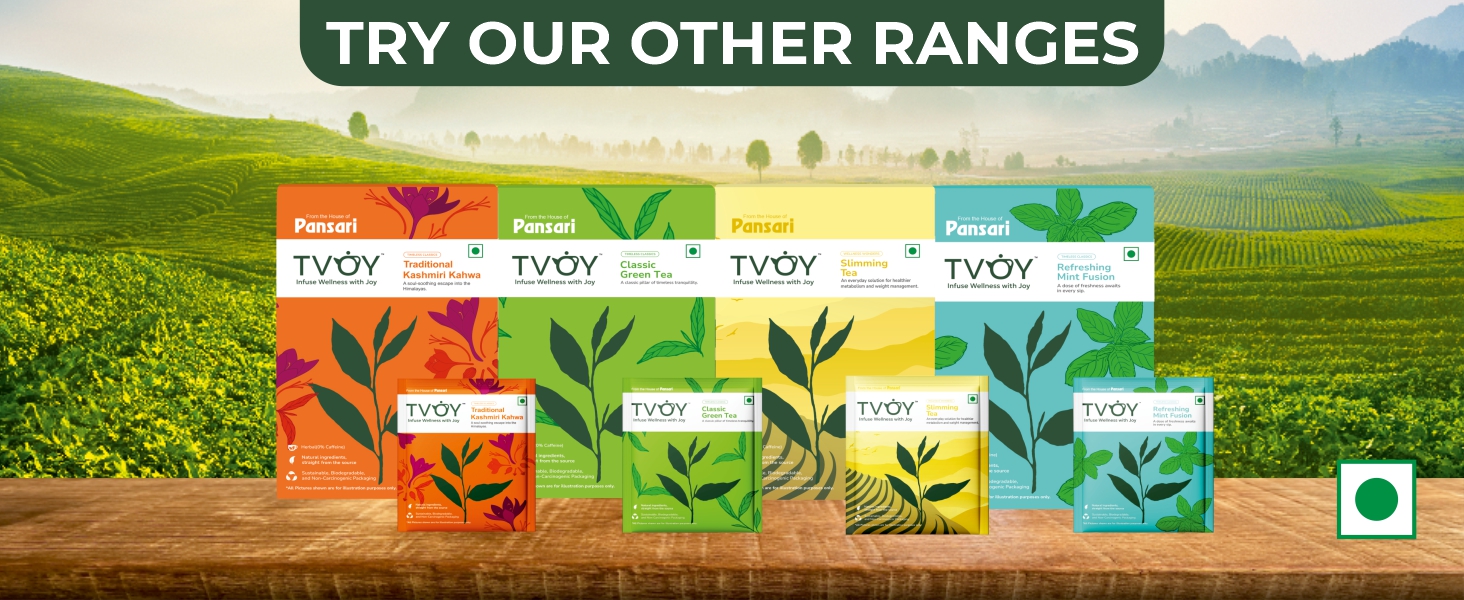 TVOY Enchanting Rose Green Tea Bags