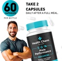(2 Pack) Health Charm, Health Charm Pills, Health Charm Capsules, Official Health Charm for Men Capsules, Health Charm Supplement Support, HealthCharm All Natural Pastillas, 120 Capsules For 2 Months 3