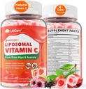 Natural Liposomal Vitamin C 1000mg Gummies for Adults Kids 9+, 1660mg Chewable Vitamin C w/ 11mg Zinc, D3, Elderberry, Echinacea, Bioflavonoid, Immune Support - Organic VIT C from Fruits, Sugar Free 2