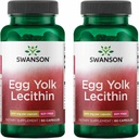 Swanson Egg Yolk Lecithin - Cardiovascular & Cognitive Health Support - Soy-Free Supplement May Support Brain Health - (60 Capsules) (2 Pack) 2