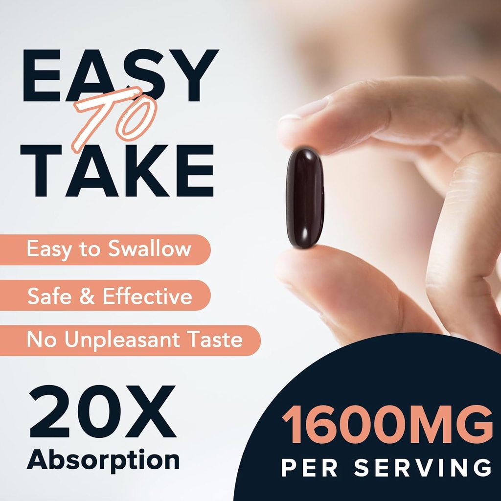 1600 mg Liposomal NAD Supplement 1600 mg, 98% Pure NAD+ Supplement, Superior Absorption, Alternative to Nicotinamide Riboside or NADH to Boost NAD+ for Aging Defense, Energy, Longevity, 240 Softgels 5
