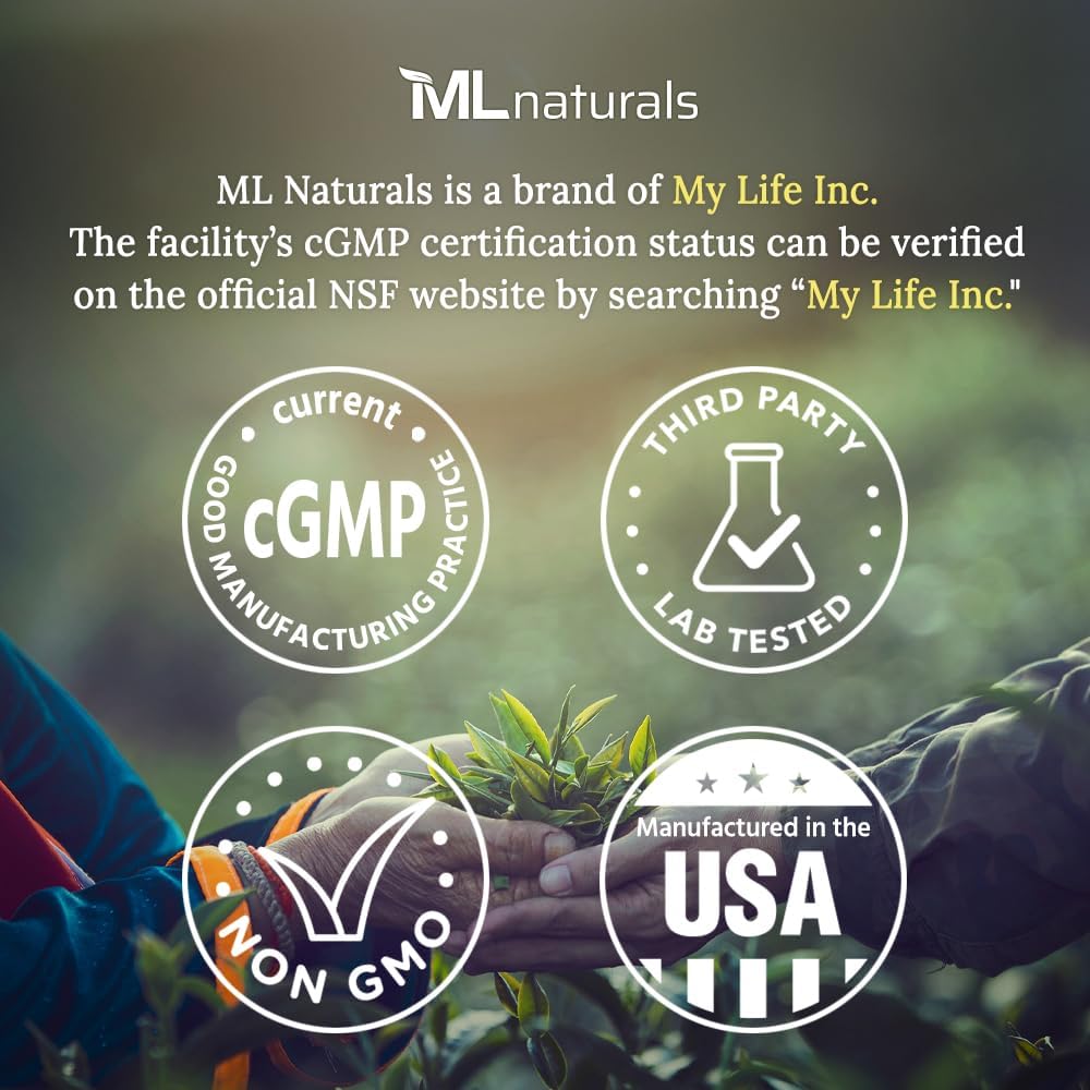 ML Naturals Natural Lycopene 30 mg 240 Vegetable Capsules. Antioxidant & Immune Support, Cardiovascular Health & Prostate Health, NSF-Certified & cGMP-Compliant, Third-Party Lab Tested 3