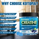 Creatine Monohydrate Gummies for Men & Women 120 CT - 5600mg of Creatine Monohydrate per Serving, Chewable Creatine Monohydrate for Muscle Support & Energy Boost, Sugar Free, Vegan (Blueberry Flavor) 4